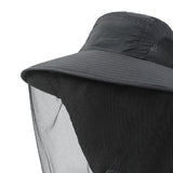 Maxbell Beekeeping Netting Hat Beekeeper Hat with Mesh for Hiking Outdoor Activities Black