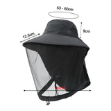 Maxbell Beekeeping Netting Hat Beekeeper Hat with Mesh for Hiking Outdoor Activities Black