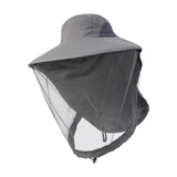 Maxbell Beekeeping Netting Hat Beekeeper Hat with Mesh for Hiking Outdoor Activities Dark Gray