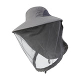 Maxbell Beekeeping Netting Hat Beekeeper Hat with Mesh for Hiking Outdoor Activities Dark Gray