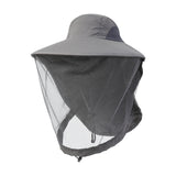 Maxbell Beekeeping Netting Hat Beekeeper Hat with Mesh for Hiking Outdoor Activities Dark Gray