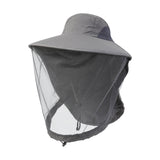 Maxbell Beekeeping Netting Hat Beekeeper Hat with Mesh for Hiking Outdoor Activities Dark Gray