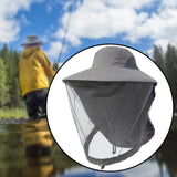 Maxbell Beekeeping Netting Hat Beekeeper Hat with Mesh for Hiking Outdoor Activities Dark Gray