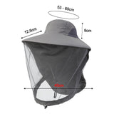 Maxbell Beekeeping Netting Hat Beekeeper Hat with Mesh for Hiking Outdoor Activities Dark Gray