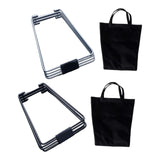 Maxbell Foldable Cooler Stand Sturdy Stable Suitcase Stand for Hiking Cooking Travel Black