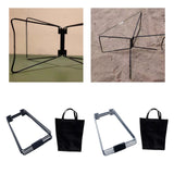 Maxbell Foldable Cooler Stand Sturdy Stable Suitcase Stand for Hiking Cooking Travel Black