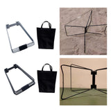 Maxbell Foldable Cooler Stand Sturdy Stable Suitcase Stand for Hiking Cooking Travel Black
