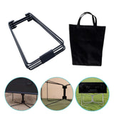 Maxbell Foldable Cooler Stand Sturdy Stable Suitcase Stand for Hiking Cooking Travel Black