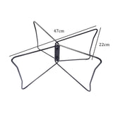 Maxbell Foldable Cooler Stand Sturdy Stable Suitcase Stand for Hiking Cooking Travel Black