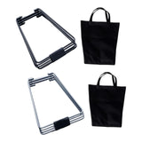 Maxbell Foldable Cooler Stand Sturdy Stable Suitcase Stand for Hiking Cooking Travel Black