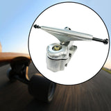 Maxbell Skateboard Trucks Aluminium Alloy Sturdy Pad for Longboard Skateboard Lovers Silver