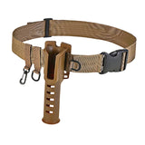 Maxbell Fishing Rod Holder Adjustable Wading Belt for Fishing Pole Casting Saltwater Khaki