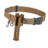 Maxbell Fishing Rod Holder Adjustable Wading Belt for Fishing Pole Casting Saltwater Khaki