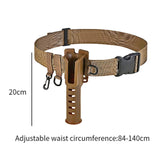 Maxbell Fishing Rod Holder Adjustable Wading Belt for Fishing Pole Casting Saltwater Khaki
