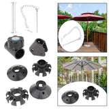 Maxbell Parasol Rocker Handle Screw Stable Umbrella Attachment for Yard Fishing Deck