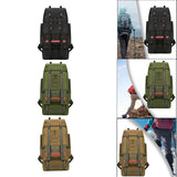 Maxbell Hiking Backpack Waterproof 130L Travel Bag Lightweight Multipurpose Rucksack Black