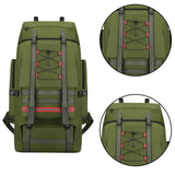 Maxbell Hiking Backpack Waterproof 130L Travel Bag Lightweight Multipurpose Rucksack Green