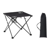 Maxbell Folding Camping Table Compact Outdoor Picnic Table for Backpacking Patio BBQ Black