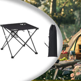 Maxbell Folding Camping Table Compact Outdoor Picnic Table for Backpacking Patio BBQ Black