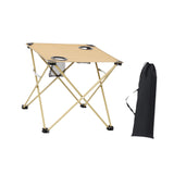Maxbell Folding Camping Table Compact Outdoor Picnic Table for Backpacking Patio BBQ Beige
