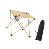 Maxbell Folding Camping Table Compact Outdoor Picnic Table for Backpacking Patio BBQ Beige