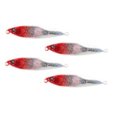Maxbell 4x Fishing Lures Equipment Artificial Baits for Freshwater Reservoirs Salmon Red