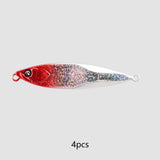 Maxbell 4x Fishing Lures Equipment Artificial Baits for Freshwater Reservoirs Salmon Red