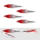 Maxbell 4x Fishing Lures Equipment Artificial Baits for Freshwater Reservoirs Salmon Red
