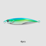 Maxbell 4x Fishing Lures Equipment Artificial Baits for Freshwater Reservoirs Salmon Green