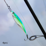 Maxbell 4x Fishing Lures Equipment Artificial Baits for Freshwater Reservoirs Salmon Green