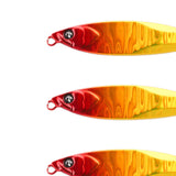 Maxbell Maxbell 4x Fishing Lures Equipment Artificial Baits for Freshwater Reservoirs Salmon Red and Yellow