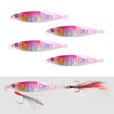 Maxbell 4x Fishing Lures Equipment Artificial Baits for Freshwater Reservoirs Salmon Pink