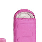 Maxbell Maxbell Envelope Sleeping Bag Portable Camping Sleeping Bag for Travel Spring Hiking Rose red