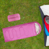 Maxbell Maxbell Envelope Sleeping Bag Portable Camping Sleeping Bag for Travel Spring Hiking Rose red