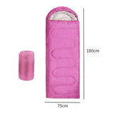 Maxbell Maxbell Envelope Sleeping Bag Portable Camping Sleeping Bag for Travel Spring Hiking Rose red