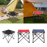 Maxbell Folding Table Compact Table Portable Iron for 2 People for Beach Camping BBQ black