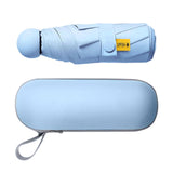 Maxbell Folding Umbrella Rain Protection Men Women Rain Umbrella for Outdoor Camping Blue