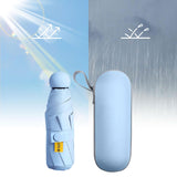 Maxbell Folding Umbrella Rain Protection Men Women Rain Umbrella for Outdoor Camping Blue