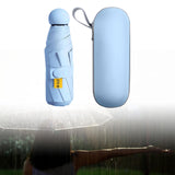 Maxbell Folding Umbrella Rain Protection Men Women Rain Umbrella for Outdoor Camping Blue