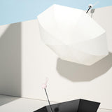 Maxbell Folding Umbrella Rain Protection Men Women Rain Umbrella for Outdoor Camping Pink