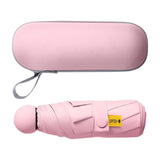 Maxbell Folding Umbrella Rain Protection Men Women Rain Umbrella for Outdoor Camping Pink