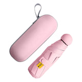 Maxbell Folding Umbrella Rain Protection Men Women Rain Umbrella for Outdoor Camping Pink