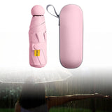 Maxbell Folding Umbrella Rain Protection Men Women Rain Umbrella for Outdoor Camping Pink