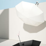 Maxbell Folding Umbrella Rain Protection Men Women Rain Umbrella for Outdoor Camping Beige