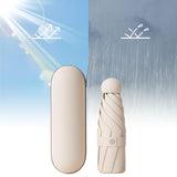 Maxbell Folding Umbrella Rain Protection Men Women Rain Umbrella for Outdoor Camping Beige
