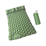 Maxbell Camping Sleeping Pad with Pillow Inflatable Sleeping Mat for Camping Outdoor Green