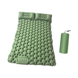 Maxbell Camping Sleeping Pad with Pillow Inflatable Sleeping Mat for Camping Outdoor Green