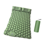 Maxbell Camping Sleeping Pad with Pillow Inflatable Sleeping Mat for Camping Outdoor Green