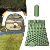 Maxbell Camping Sleeping Pad with Pillow Inflatable Sleeping Mat for Camping Outdoor Green