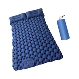 Maxbell Camping Sleeping Pad with Pillow Inflatable Sleeping Mat for Camping Outdoor Dark Blue